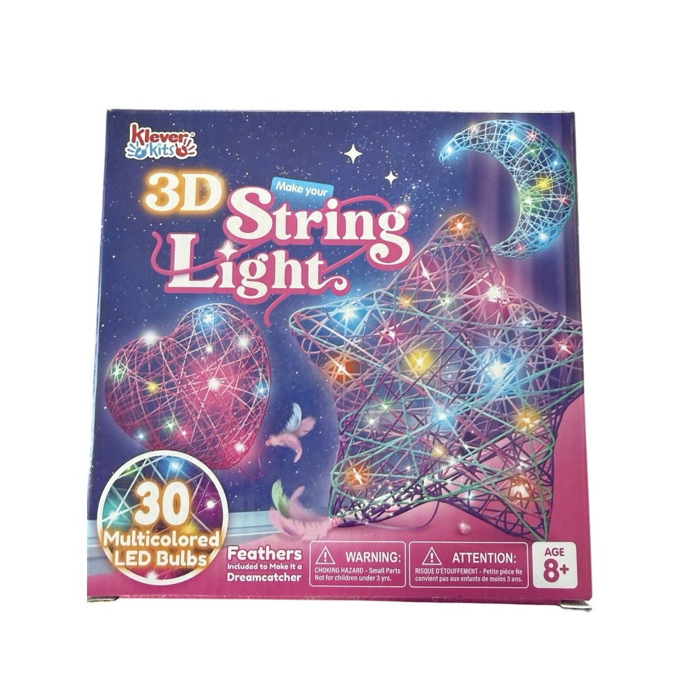 New Craft Set Klever kits Make Your Own 3D String light